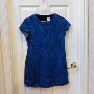 Zara TRF Basic Denim Shift Dress